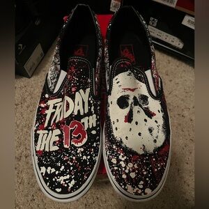 Vans Friday the 13th limited edition Jason slip ons